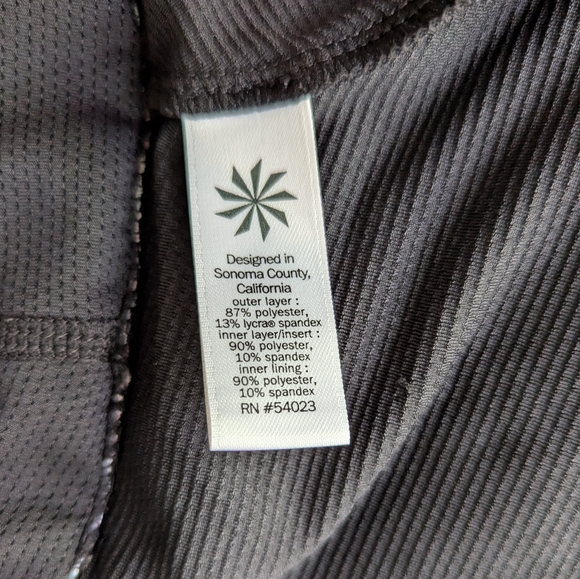 Athleta Laser Beam Bustle Skort Sm Secure Pocket Multicolor Athletic Skirt 163B - Picture 8 of 10